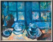 ludvig karsten The Blue Kitchen USA oil painting artist